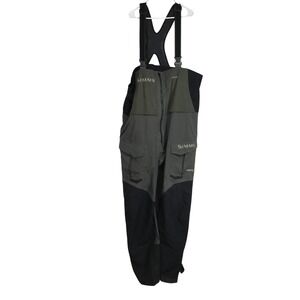 Simms GORE-TEX Fishing Waders Bib Overalls Men's XXL Olive Black Waterproof